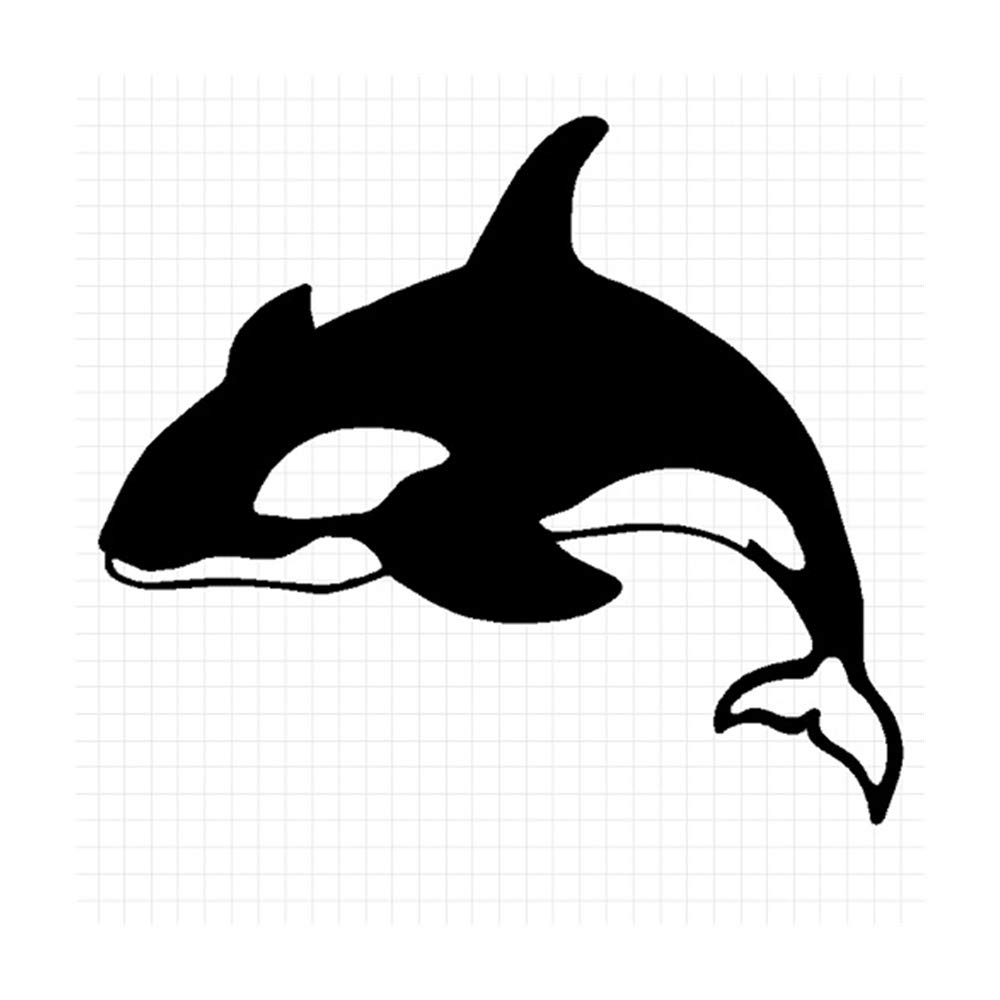 Amazon | シャチ シルエット 海ステッカー (黒：ブラック, 中：縦横